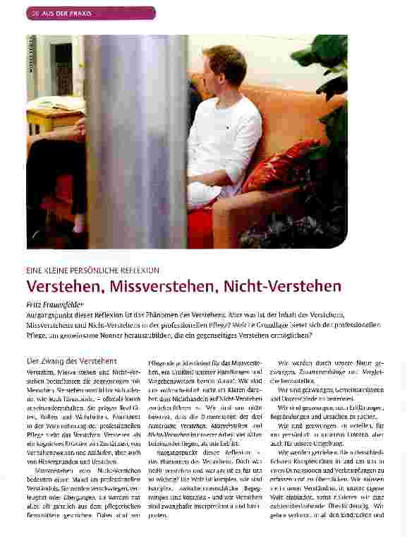 Vorschauseite 1: Verstehen, Missverstehen, Nicht-Verstehen