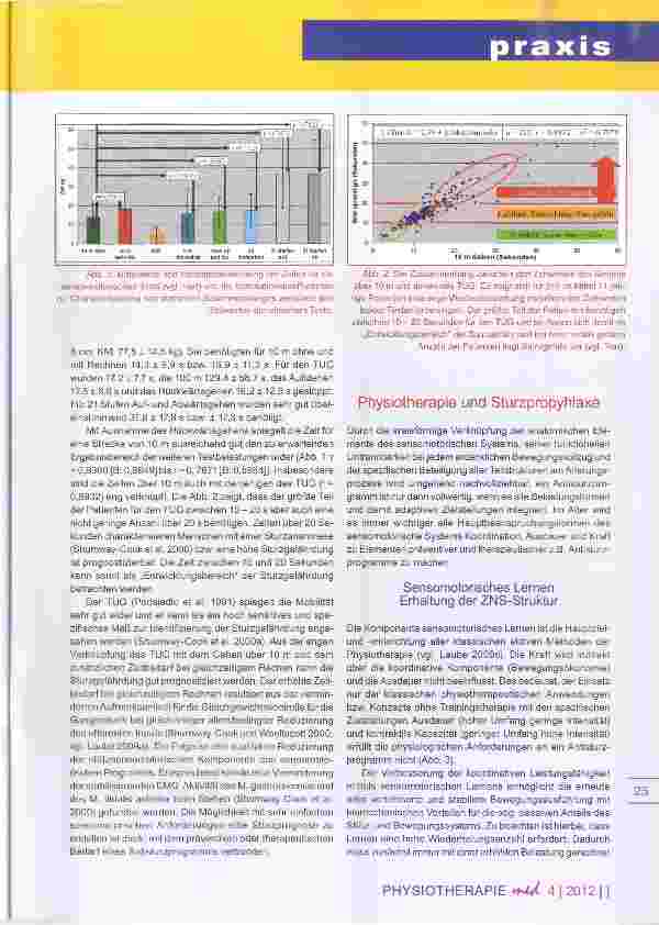Vorschauseite 3: Die Sturzprophylaxe Was bringt die Physiotherapie?
