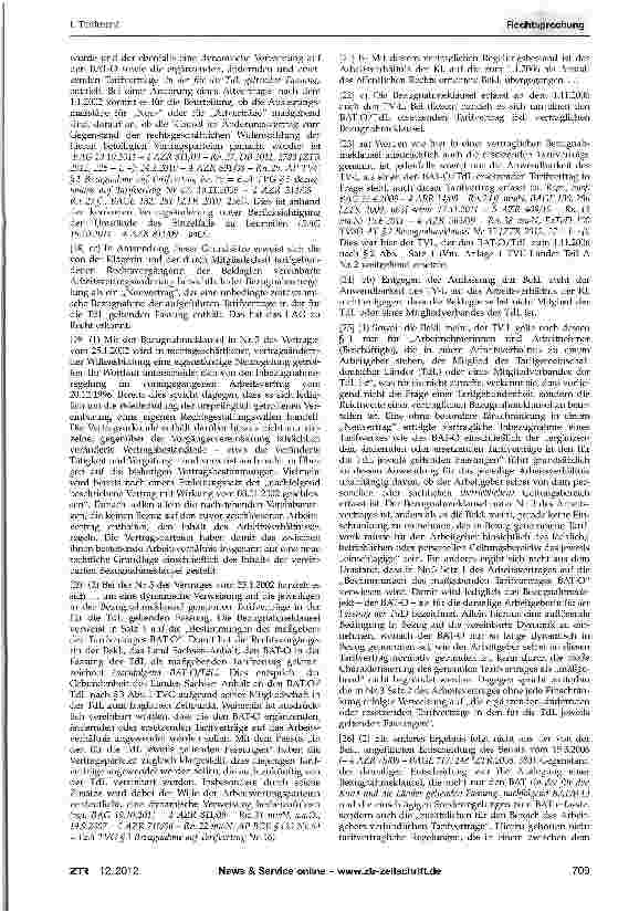 Vorschauseite 3: Auslegung einer Bezugnahmeklausel - Inbe-zugnahme eines Haustarifvertrages - Eingruppierung einer stellvertretenden Stationsschwester - Unterstellung von Pflegepersonen - Fallgrup…