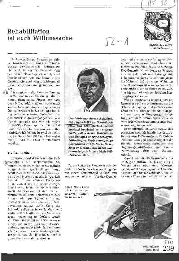 Vorschauseite 1: Rehabilitation ist auch Willenssache