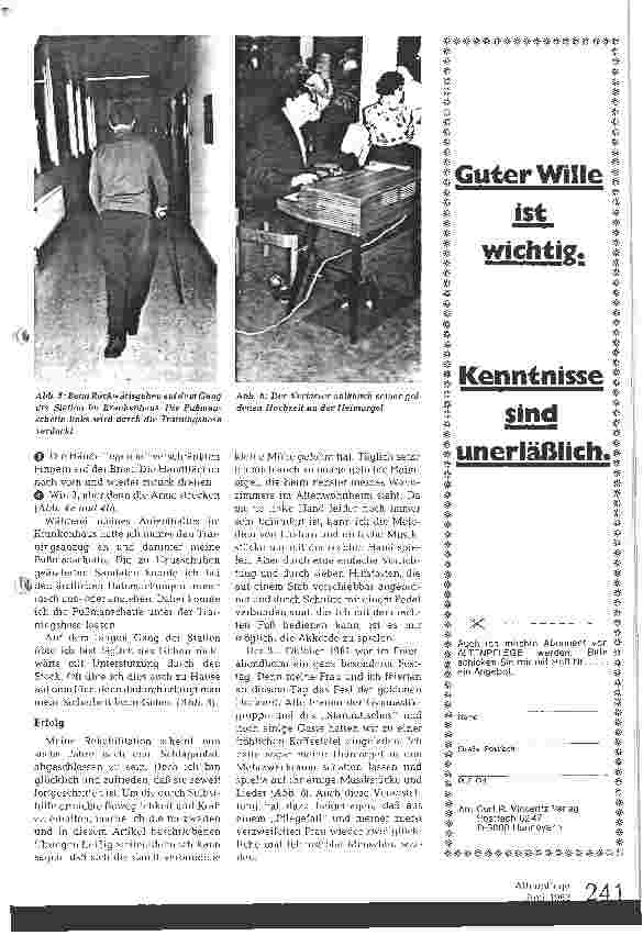 Vorschauseite 3: Rehabilitation ist auch Willenssache
