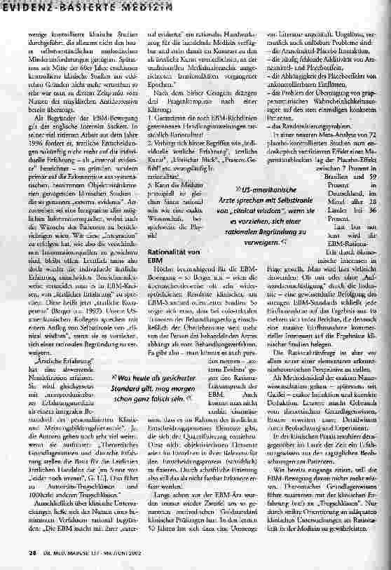 Vorschauseite 2: Medizin - eine exakte Wissenschaft