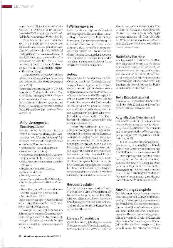 Vorschauseite 3: Wundverbände mit Sodium Acrylate Polymer (SAP)-Granulat - Eine Variante Wunden professionell zu managen