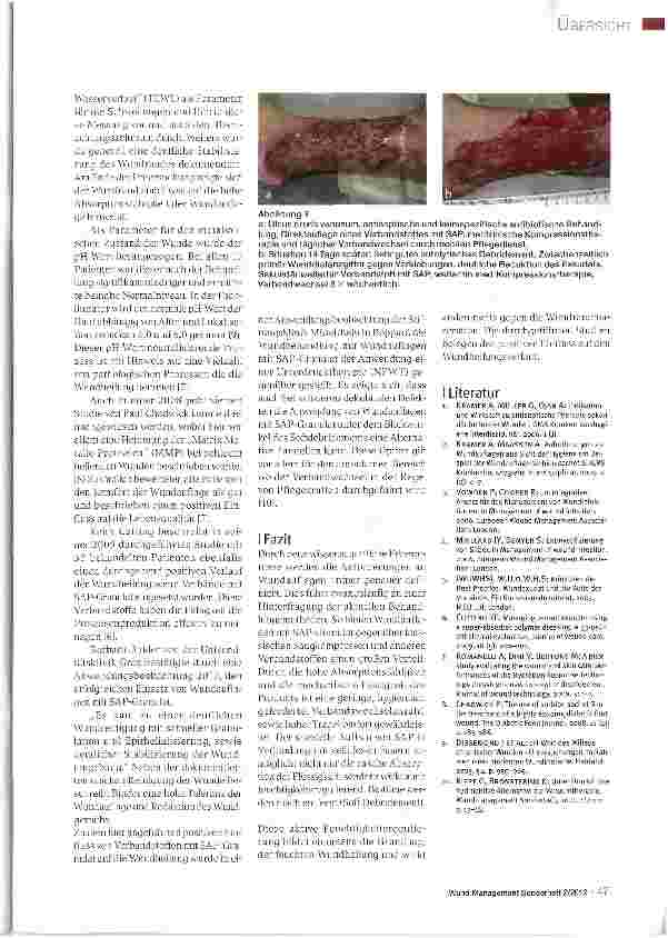 Vorschauseite 4: Wundverbände mit Sodium Acrylate Polymer (SAP)-Granulat - Eine Variante Wunden professionell zu managen
