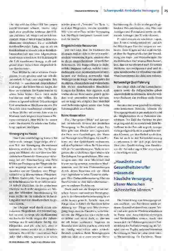 Vorschauseite 2: Hausarztzentrierte Versorgung