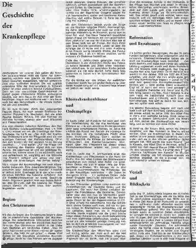 Vorschauseite 2: Die Geschichte der Krankenpflege