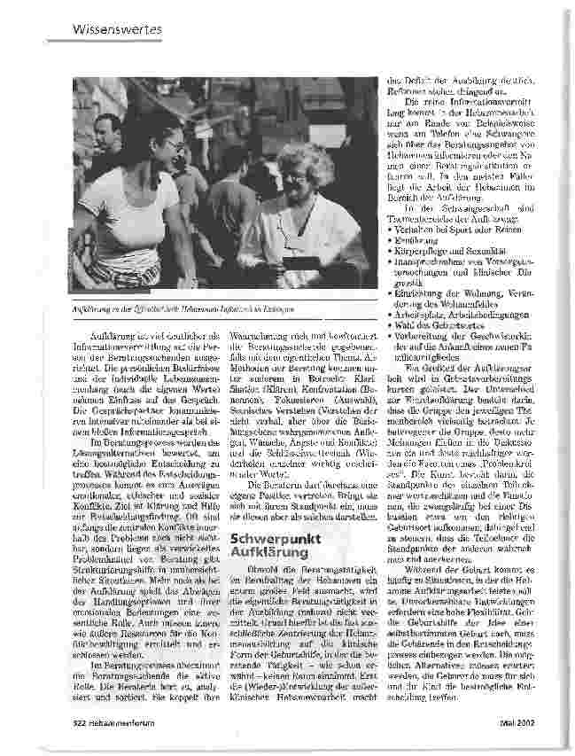 Vorschauseite 2: DAS KNÄUEL ENTWIRRENAUFKLÄRUNG UND BERATUNG IN DER HEBAMMENARBEIT
