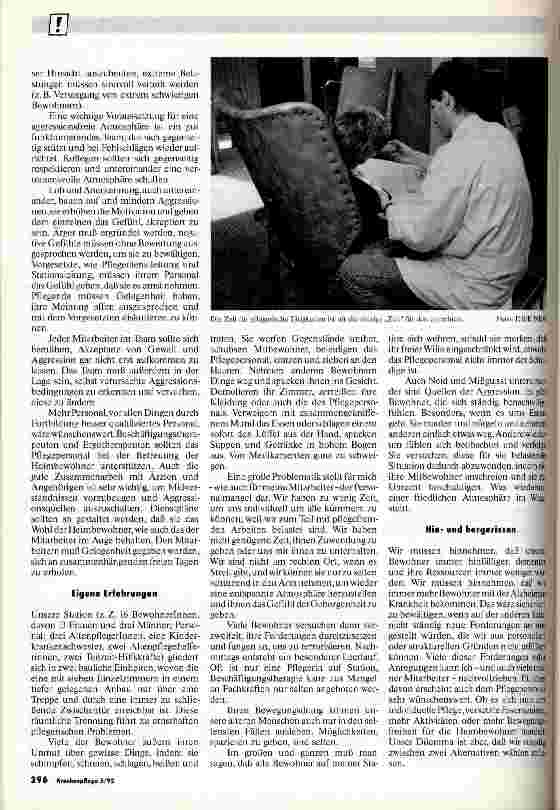 Vorschauseite 4: Aggressionen auf einer Altenpflegestation