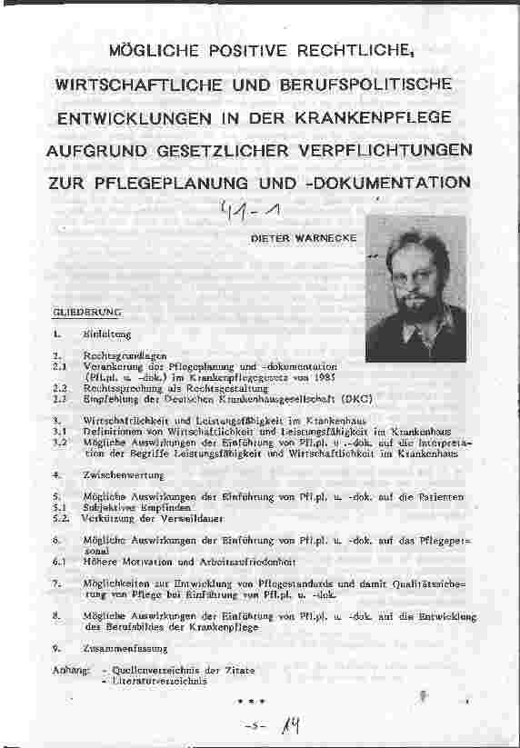Vorschauseite 1: Mögliche positive rechtliche,wirtschaftliche u.berufspolitische Entwicklungen in der Krankenpflege aufgrund gesetzlicher Verpflichtungen