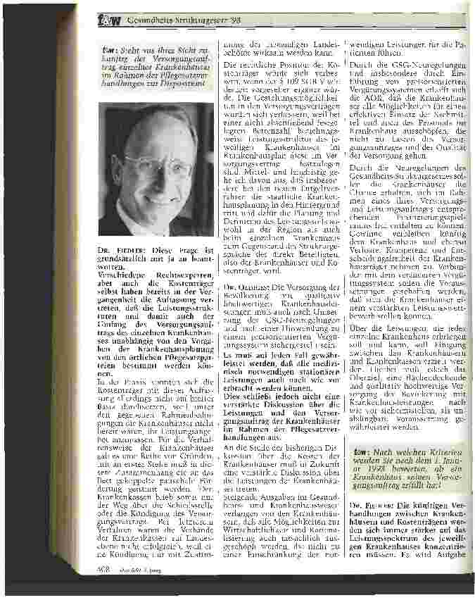 Vorschauseite 2: Gesundheitsstrukturgesetz 1993