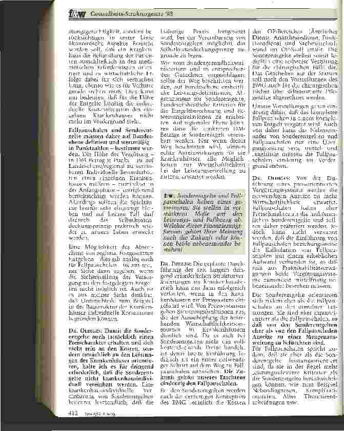 Vorschauseite 5: Gesundheitsstrukturgesetz 1993