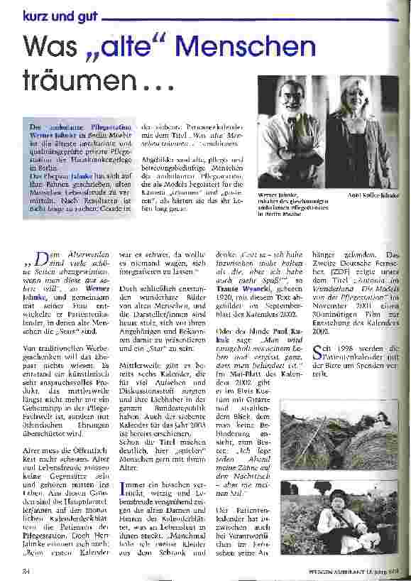 Vorschauseite 1: Was alte Menschen träumen. ..