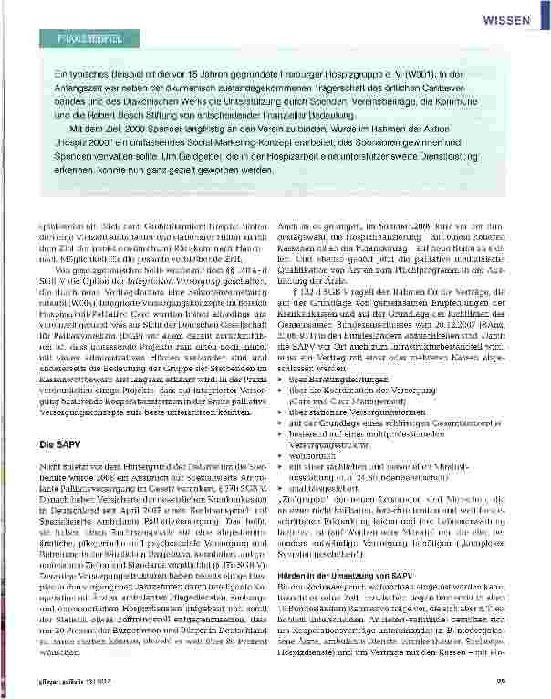 Vorschauseite 3: Palliative Care und Ökonomie