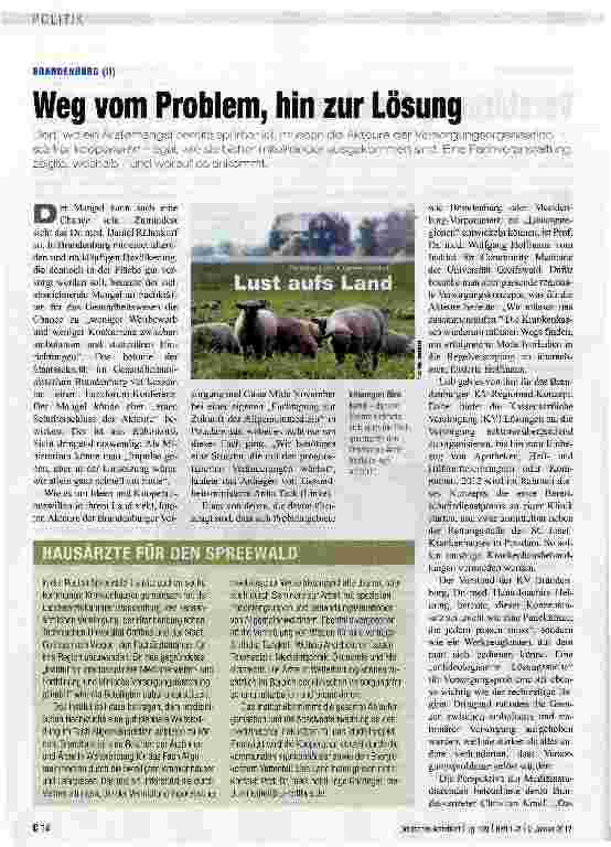 Vorschauseite 1: Weg vom Problem, hin zur Lösung
