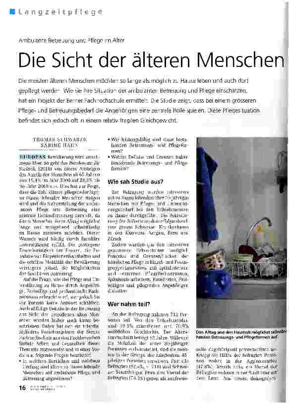 Vorschauseite 1: Die Sicht der älteren Menschen