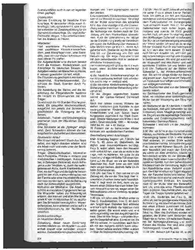 Vorschauseite 3: Gemeindekrankenpflege - 2. Folge: Kinderkrankenpflege durch die Sozialstation: gewünscht - geduldet?