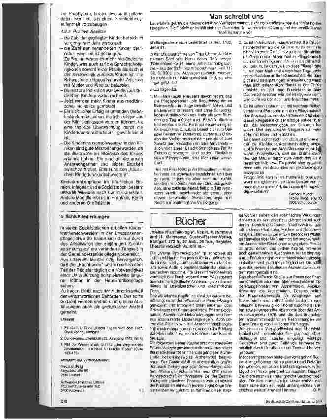 Vorschauseite 5: Gemeindekrankenpflege - 2. Folge: Kinderkrankenpflege durch die Sozialstation: gewünscht - geduldet?