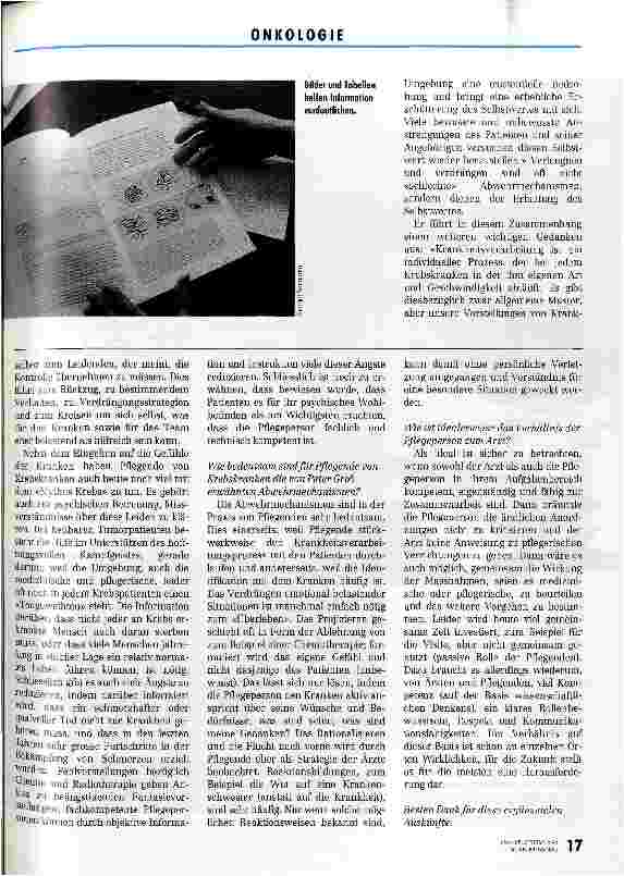 Vorschauseite 3: Krankheitsverarbeitung: ein individueller Prozess Betreuung und Information von Krebskranken