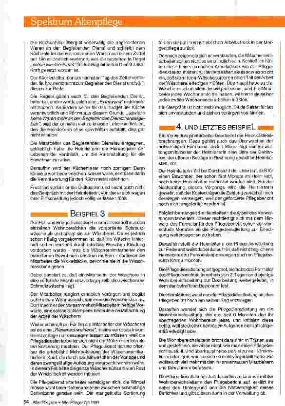 Vorschauseite 2: Ihr habt doch den Sahnejob Fachaufsatz Interdisziplinäre Zusammenarbeit und deren Probleme im Altenheim
