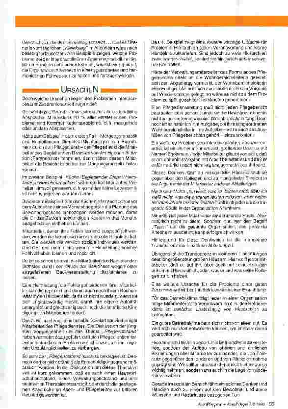 Vorschauseite 3: Ihr habt doch den Sahnejob Fachaufsatz Interdisziplinäre Zusammenarbeit und deren Probleme im Altenheim