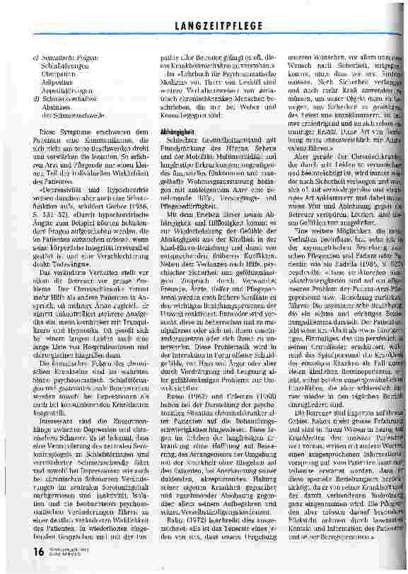 Vorschauseite 3: Warum Frau Weber als schwierig galt Der chronisch kranke Mensch in der Pflege eine HöFa-Arbeit