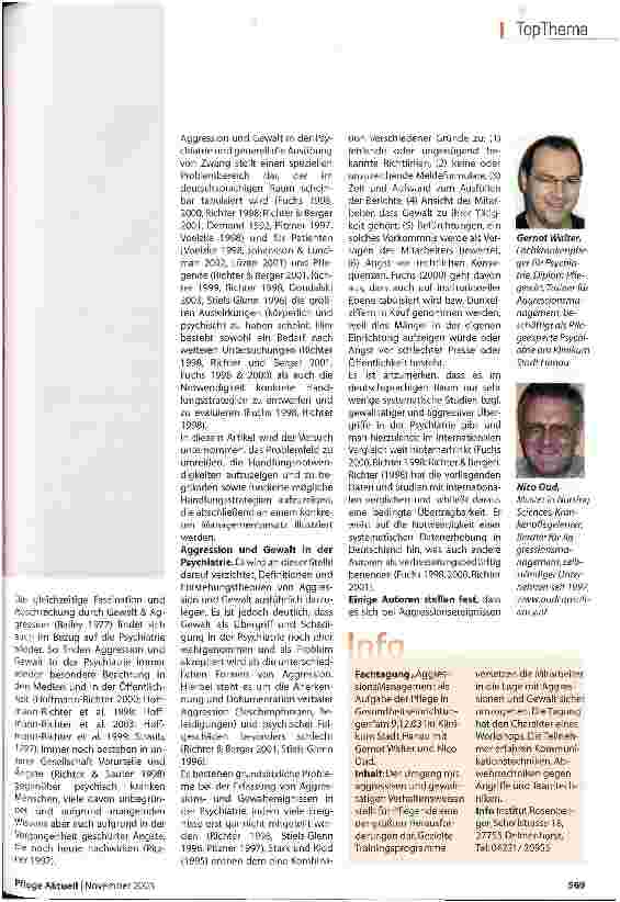 Vorschauseite 2: Aggression und Gewalt in der Psychiatrie