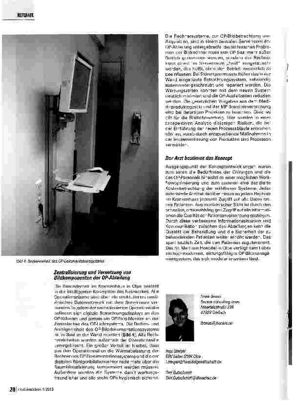 Vorschauseite 4: Modernes Bildmanagement im OP