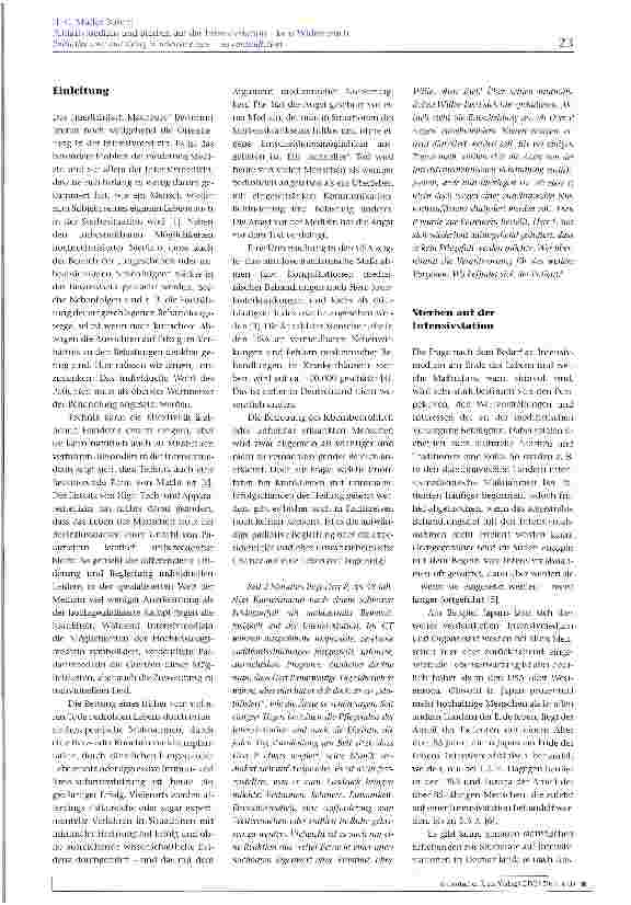 Vorschauseite 2: Palliativmedizin und Sterben auf der Intensivstation - kein Widerspruch