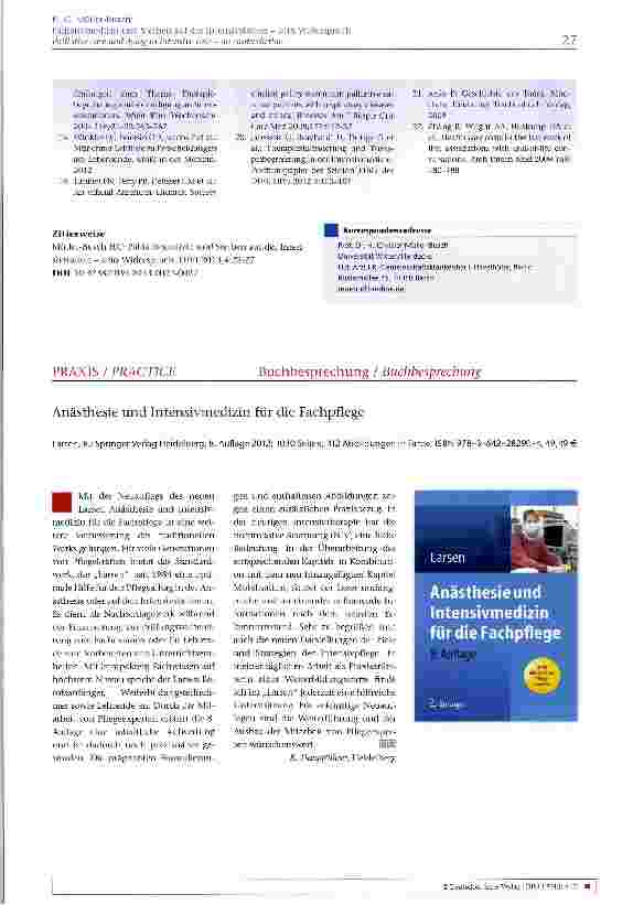 Vorschauseite 6: Palliativmedizin und Sterben auf der Intensivstation - kein Widerspruch