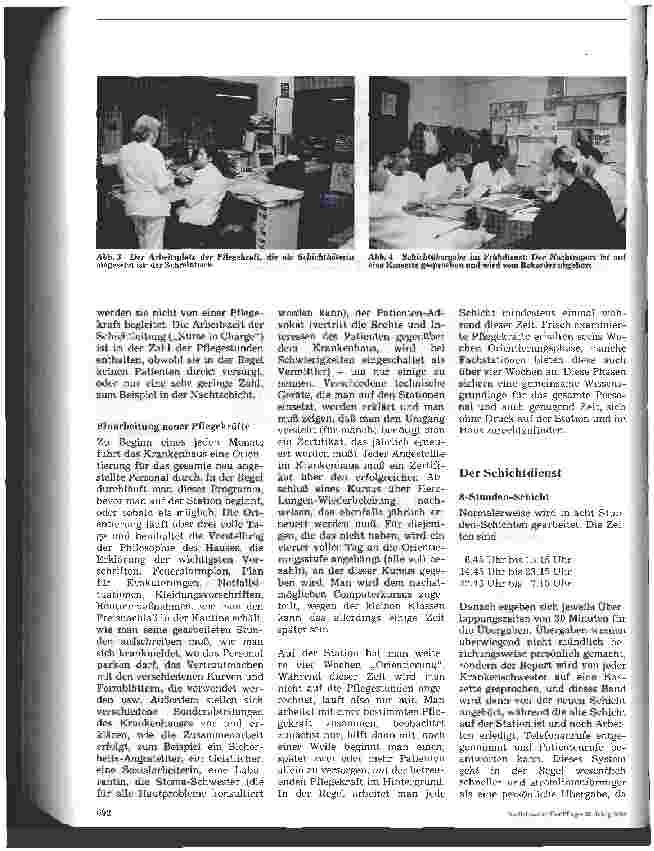Vorschauseite 4: Das Washington-Adventist-Hospital in Maryland Teil 1: Allg. Arbeitsbedingungen in einem amerikanischen Krankenhaus