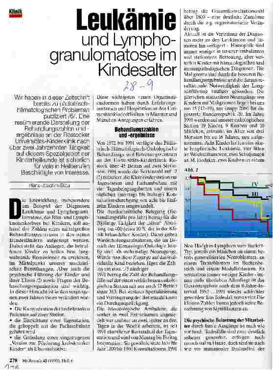 Vorschauseite 1: Leukämie und Lymphogranulomatose im Kindesalter