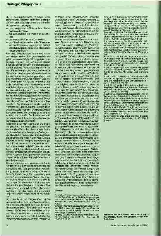 Vorschauseite 5: Die Weiterbildung in Psychiatrischer Krankenpflege Analyse und Bewertung des bestehenden Weiterbildungsangebots