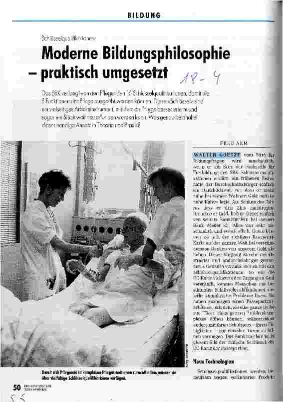 Vorschauseite 1: Moderne Bildungsphilosophie - praktisch umgesetzt Schlüsselqualifikationen