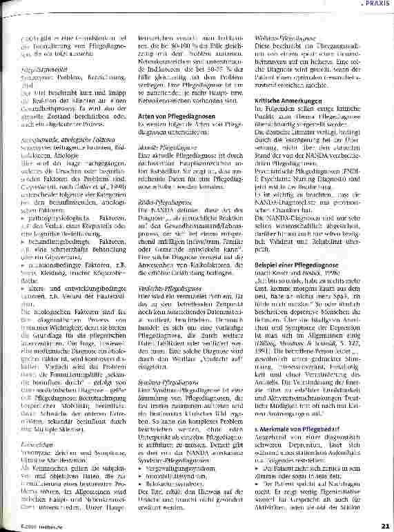 Vorschauseite 2: Einführung und Anwendung von Pflegediagnosen 2. Teil: Der Weg zur pflegerisch-therapeutischen Intervention