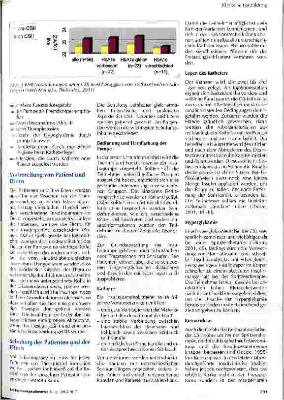 Vorschauseite 3: Insulinpumpentherapie als Behandlungsmöglichkeit des Diabetes mellitus bei Kindern und Jugendlichen