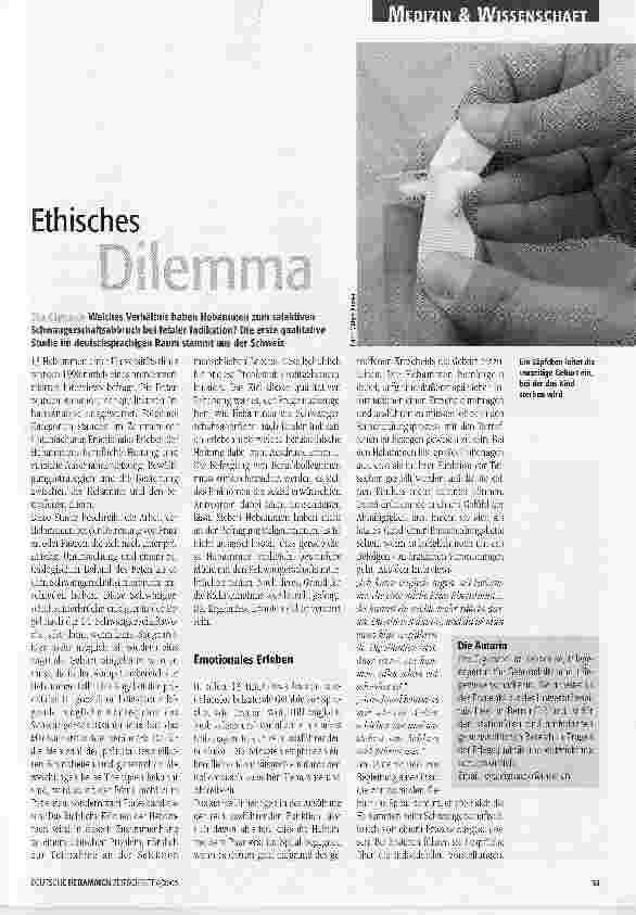 Vorschauseite 1: Ethisches Dilemma