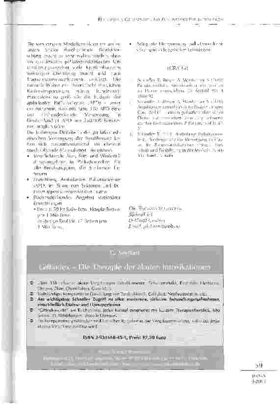 Vorschauseite 3: Rückschau, Gegenwart und Zukunft der Palliativmedizin
