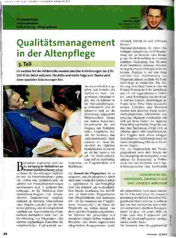 Vorschauseite 1: Qualitätsmanagement in der Altenpflege Teil 3