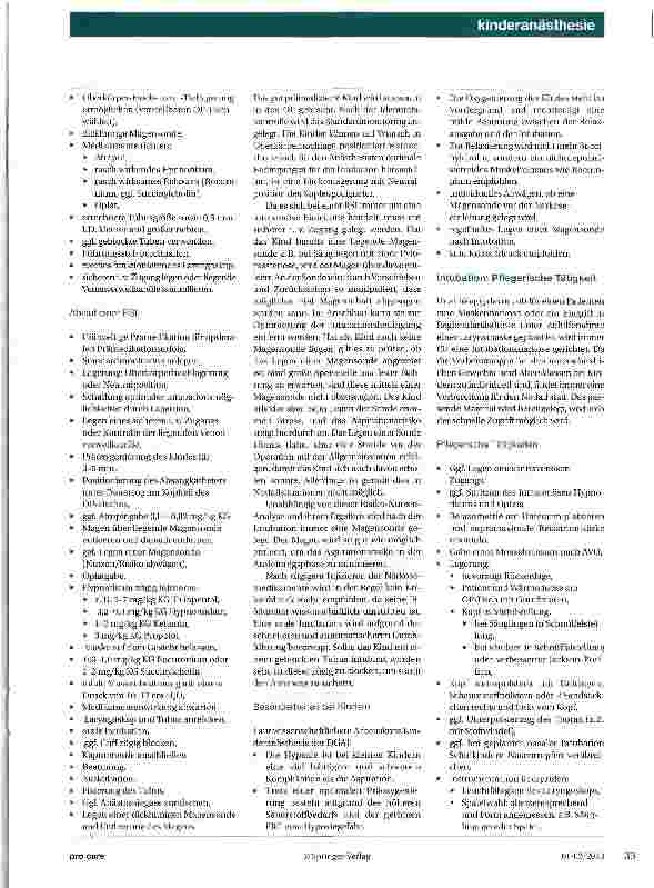 Vorschauseite 4: Besonderheiten der Narkoseeinleitung