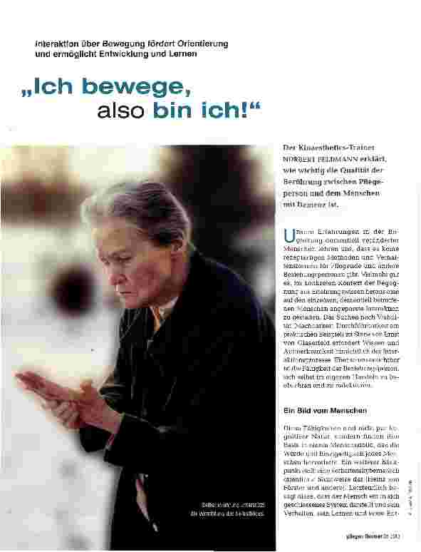 Vorschauseite 1: Ich bewege,also bin ich!