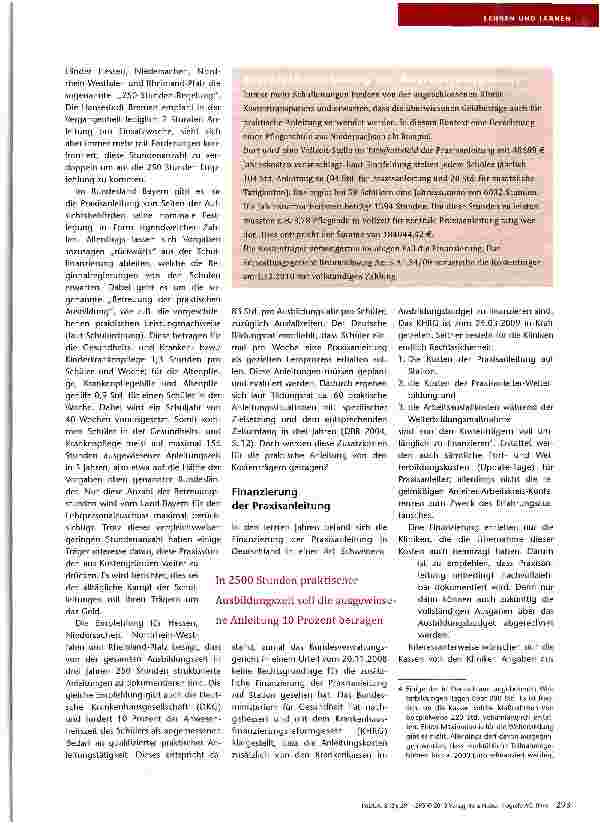 Vorschauseite 3: Praxisanleitung Zur Situation der praktischen Pflegeausbildung — Teil 1