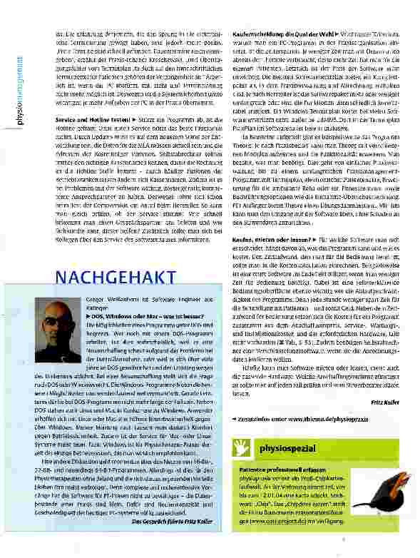 Vorschauseite 3: Die richtige Praxis-Software finden Die kleinen Helfer Bits und Bytes