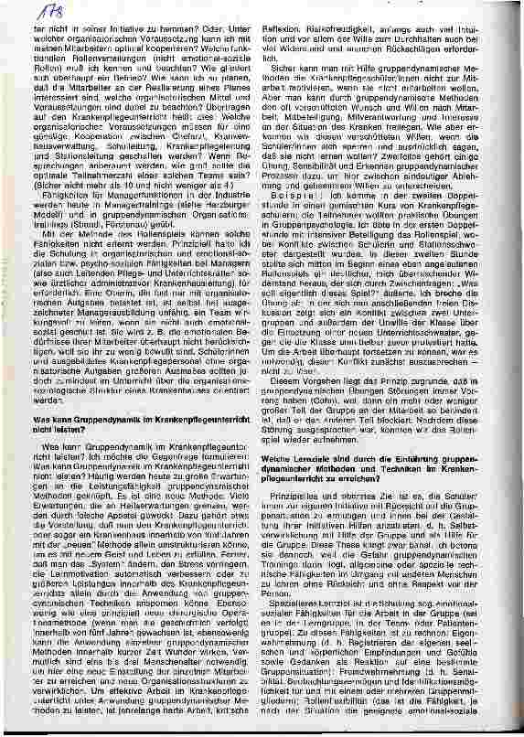 Vorschauseite 3: Was kann Gruppendynamik im Krankenpflegeunterricht leisten?