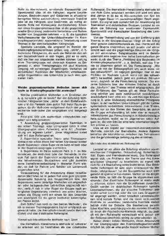 Vorschauseite 4: Was kann Gruppendynamik im Krankenpflegeunterricht leisten?
