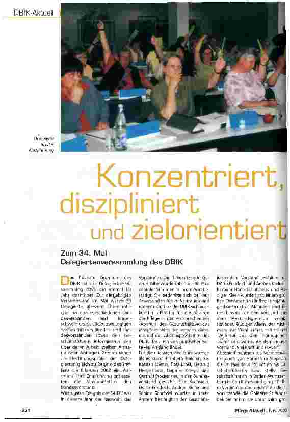 Vorschauseite 1: Konzentriert, diszipliniert und zielorientiert