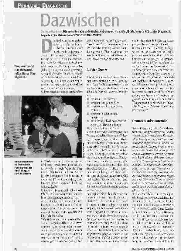 Vorschauseite 1: Dazwischen