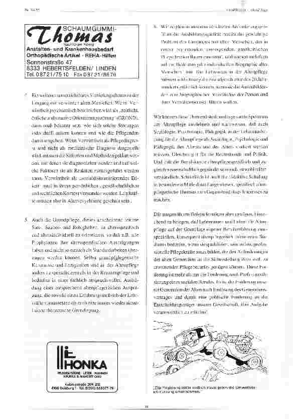 Vorschauseite 6: Die Ausbildung zur Altenpflege braucht berufsspezifisch ausgebildete Lehrerinnen und Lehrer Vortrag 30.01.93