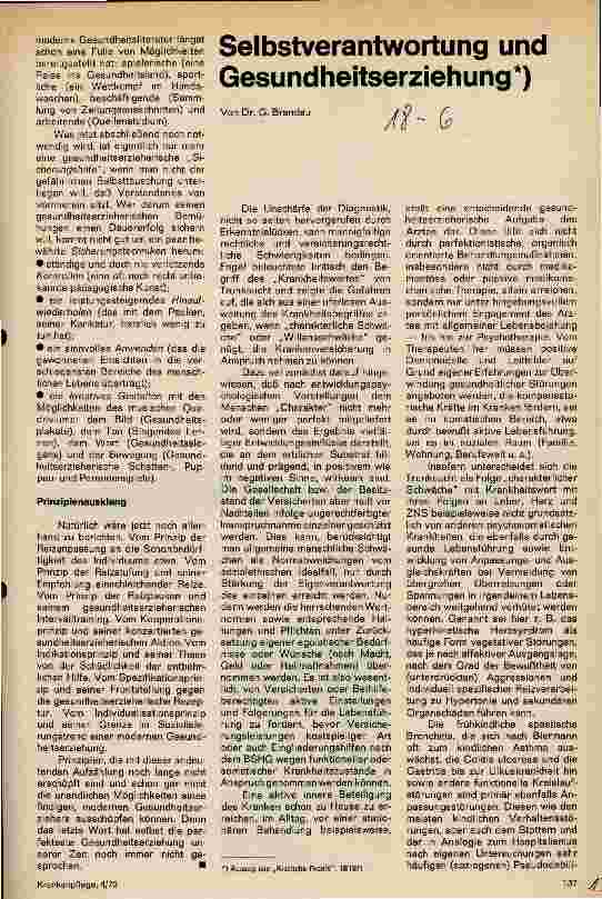 Vorschauseite 3: Gesundheitserziehung - deklamatorische Aufforderung oder gesicherter Erziehungsvorgang?
