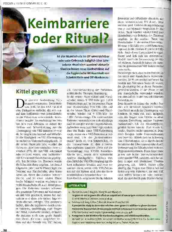 Vorschauseite 1: Keimbarriere oder Ritual?