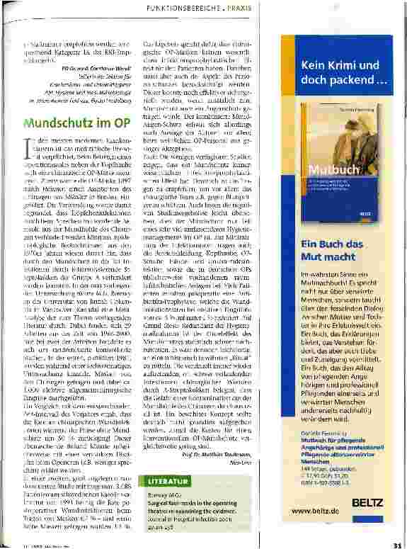 Vorschauseite 2: Keimbarriere oder Ritual?